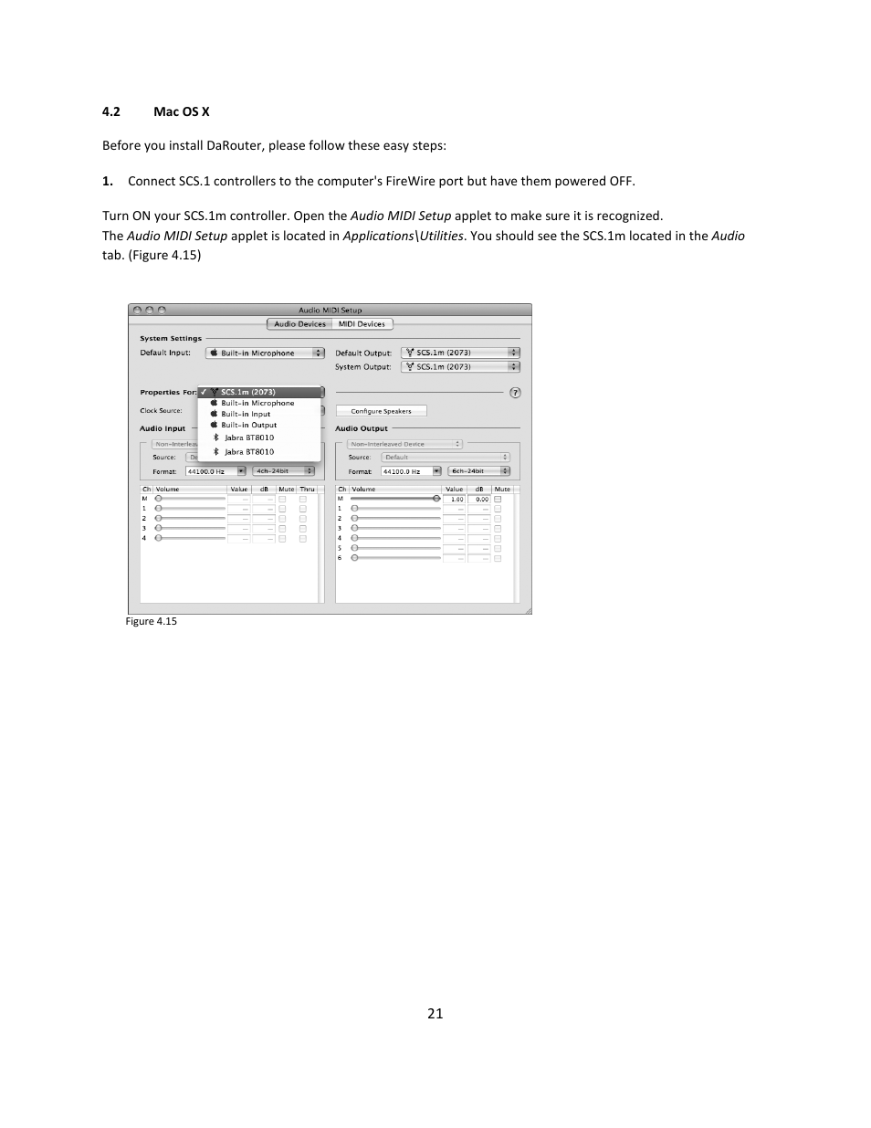 2 mac os x | Stanton Mixer Control Surface/Audio Interface SCS.1m User Manual | Page 24 / 54