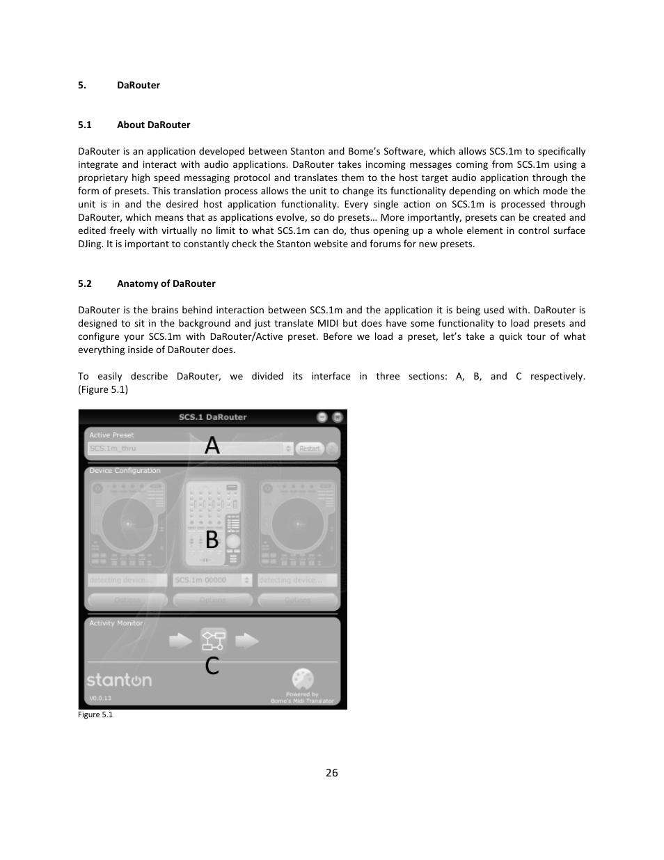 Darouter, 1 about darouter, 2 anatomy of darouter | 5 darouter | Stanton Mixer Control Surface/Audio Interface SCS.1m User Manual | Page 29 / 54