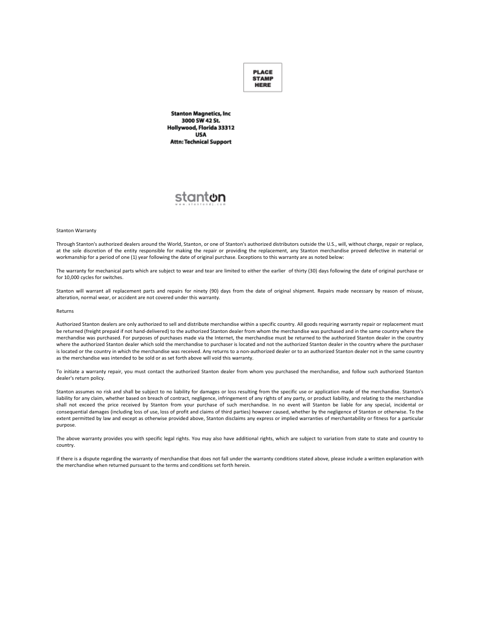 Stanton Mixer Control Surface/Audio Interface SCS.1m User Manual | Page 53 / 54