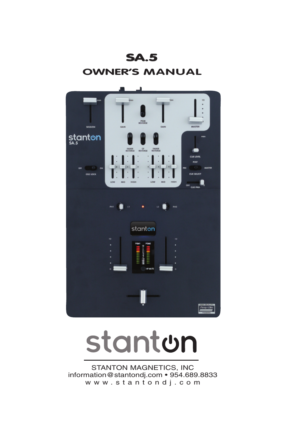 Stanton SA.5 User Manual | 12 pages