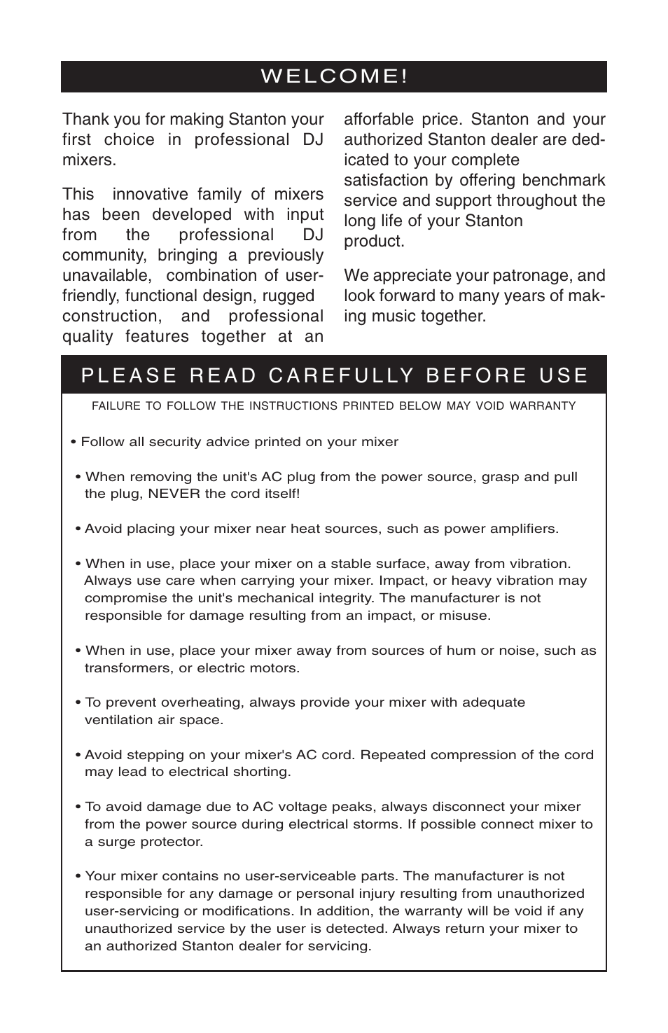 Stanton M.303 User Manual | Page 2 / 9