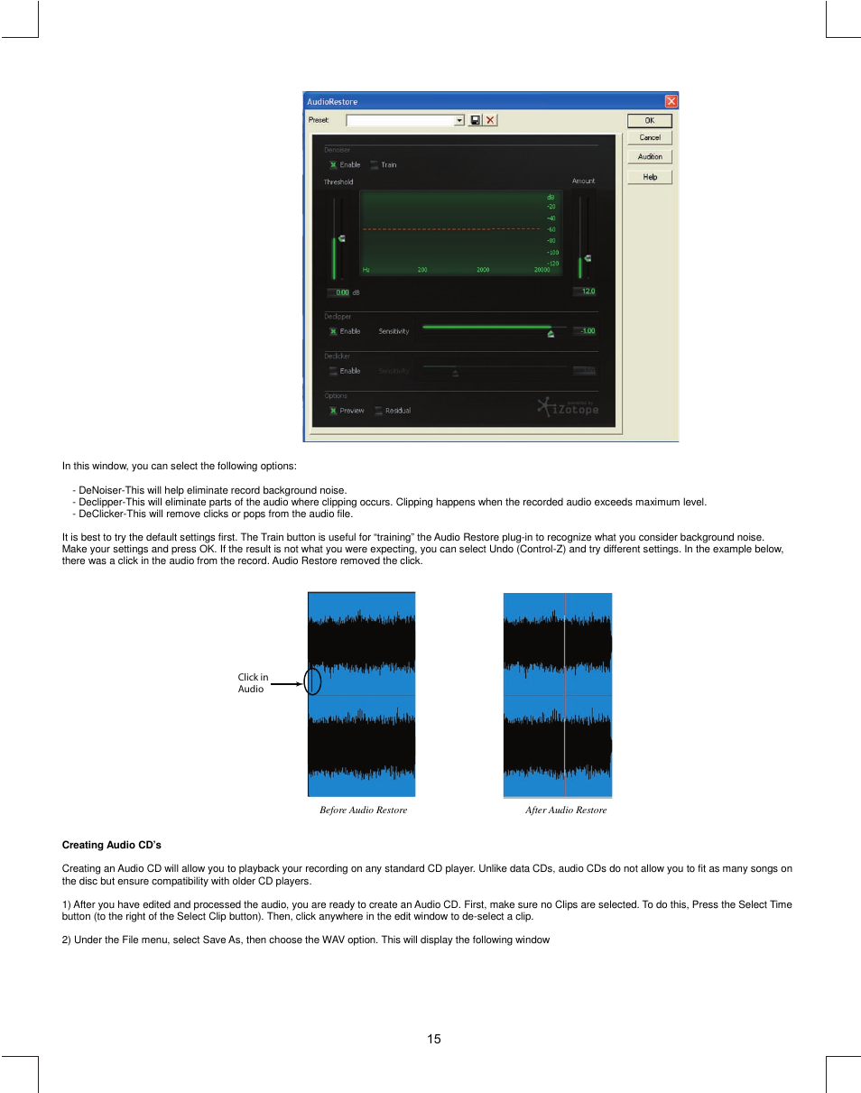 Creating audio cds | Stanton T.55 USB User Manual | Page 15 / 20