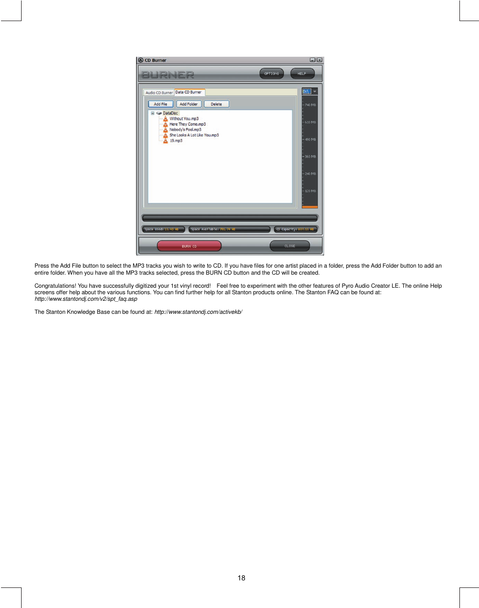 Stanton T.55 USB User Manual | Page 18 / 20