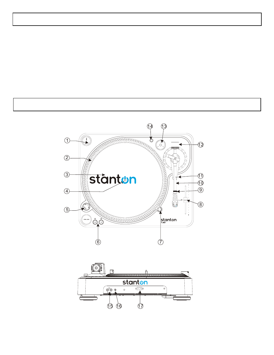 Before use, T.60 turntable contents | Stanton DJLab.2 User Manual | Page 7 / 13
