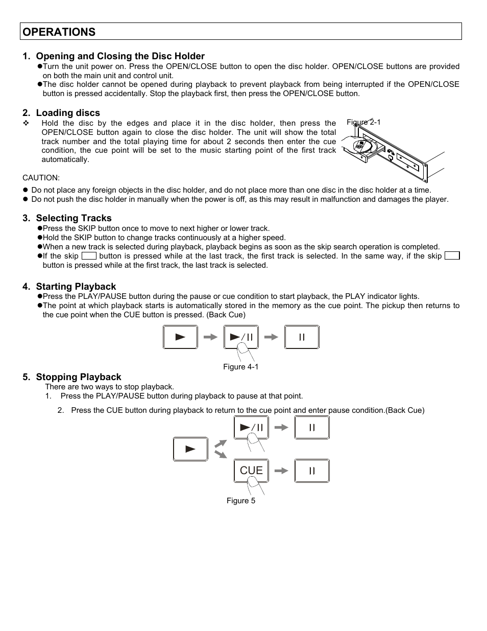 Operations | Stanton c.500 User Manual | Page 8 / 12