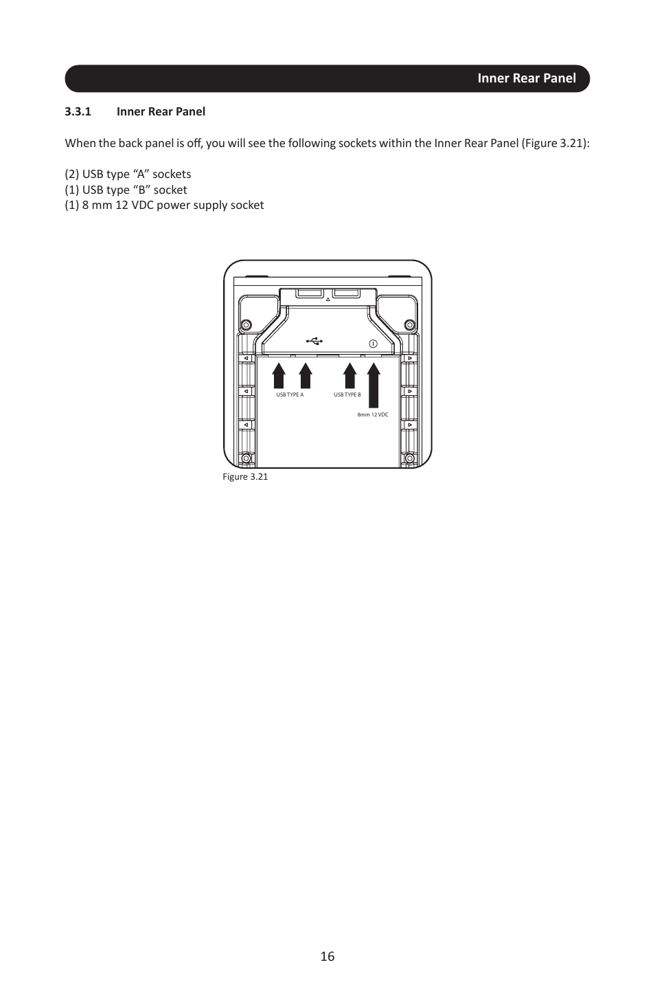 1 inner rear panel, Inner rear panel | Stanton SCS.3M User Manual | Page 20 / 72
