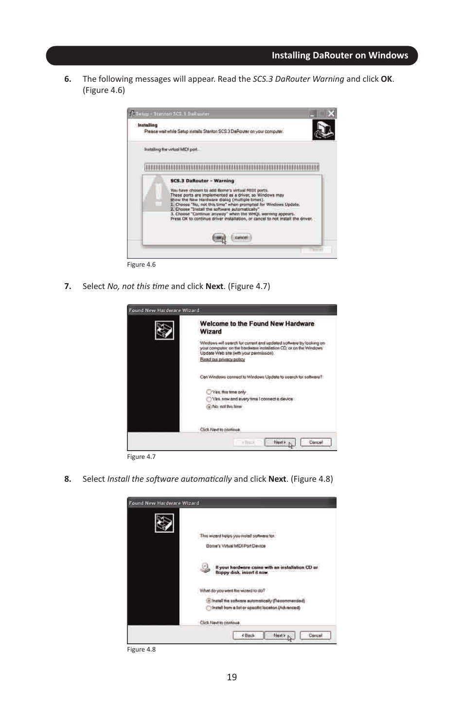 Installing darouter on windows 19 | Stanton SCS.3M User Manual | Page 23 / 72