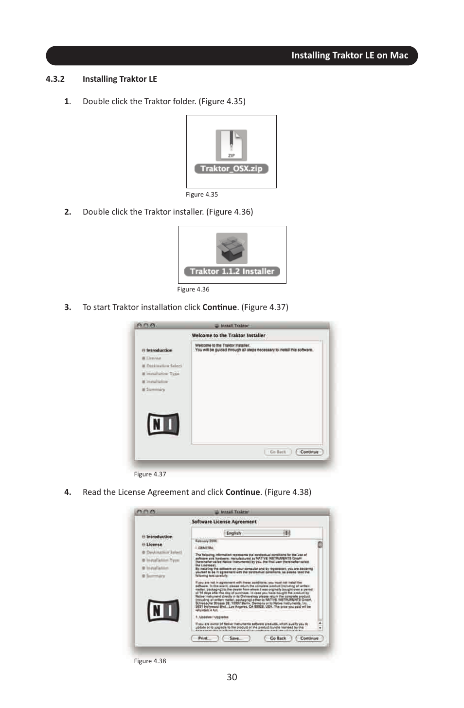 2 installing traktor le, Installing traktor le on mac | Stanton SCS.3M User Manual | Page 34 / 72