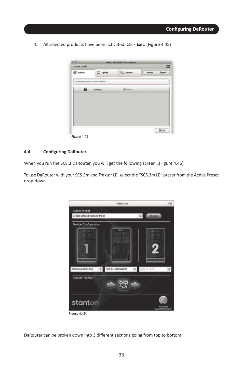 4 configuring darouter | Stanton SCS.3M User Manual | Page 37 / 72