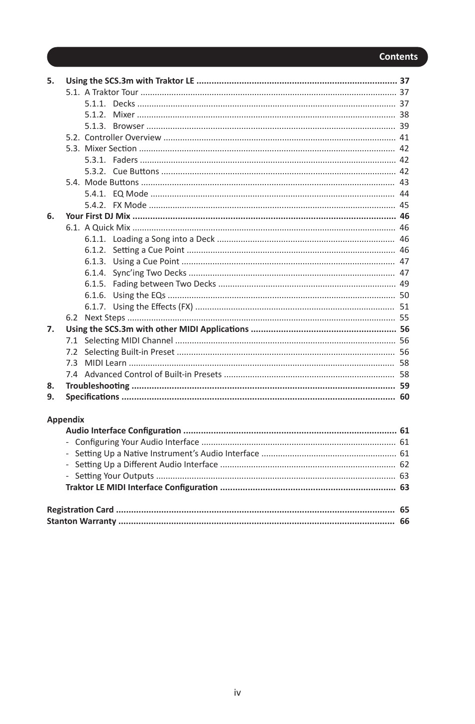 Stanton SCS.3M User Manual | Page 4 / 72