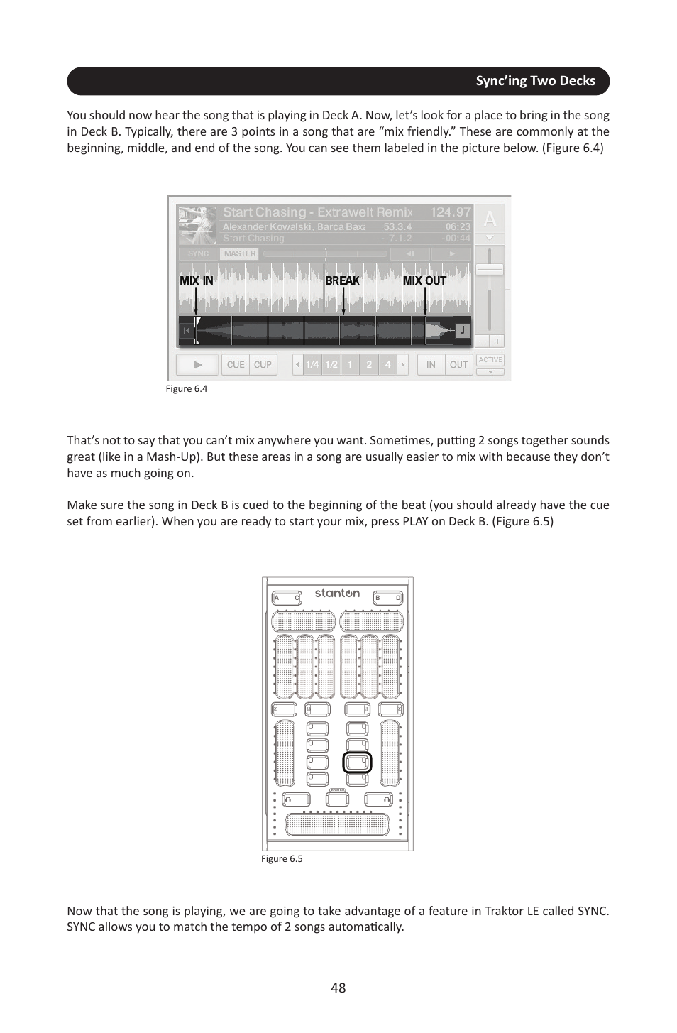 Sync’ing two decks | Stanton SCS.3M User Manual | Page 52 / 72