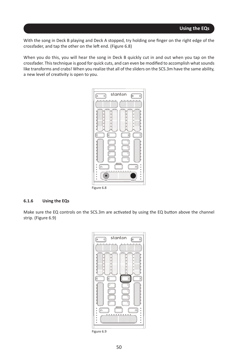 6 using the eqs, Using the eqs, Figure 6.8 | Figure 6.9 | Stanton SCS.3M User Manual | Page 54 / 72