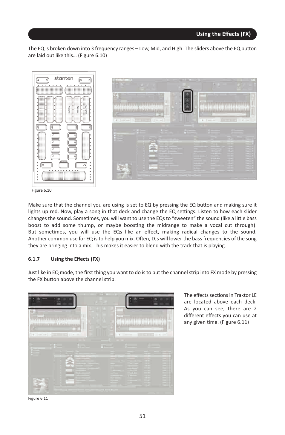 7 using the effects (fx), Using the eﬀects (fx) | Stanton SCS.3M User Manual | Page 55 / 72