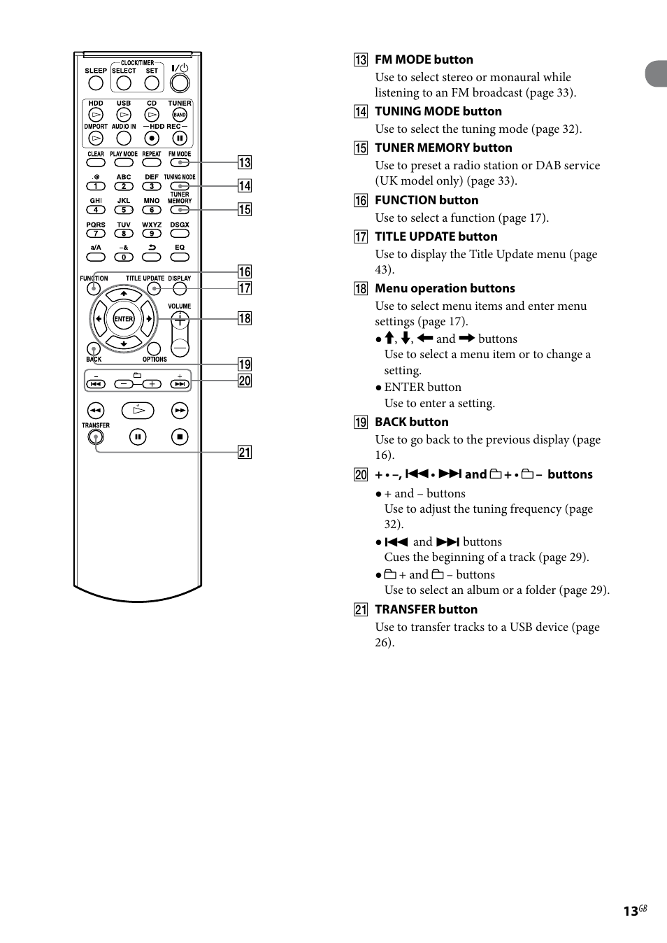 Sony Ericsson NAS-E35HD User Manual | Page 13 / 76