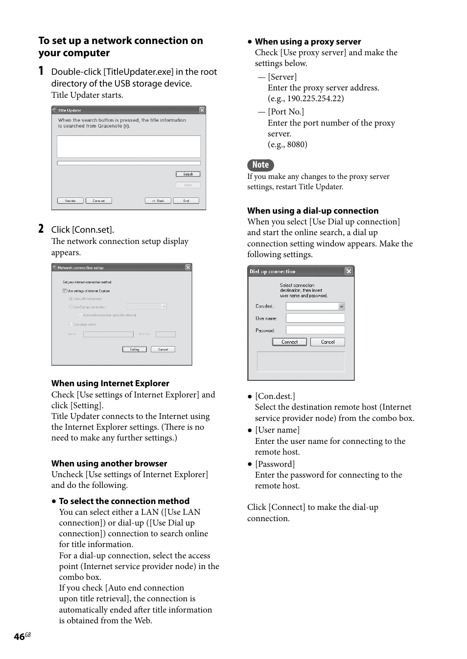 Sony Ericsson NAS-E35HD User Manual | Page 46 / 76