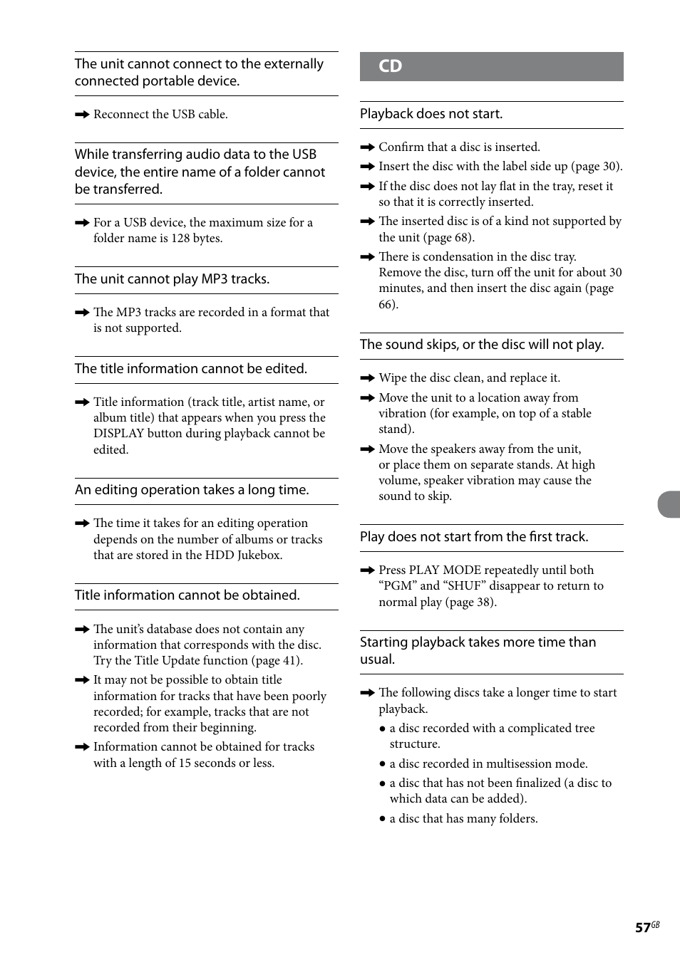 Sony Ericsson NAS-E35HD User Manual | Page 57 / 76