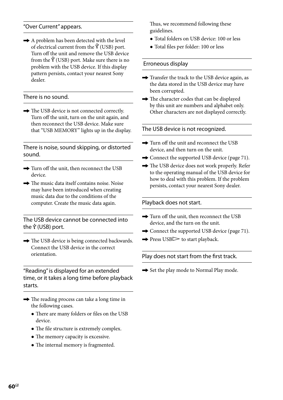 Sony Ericsson NAS-E35HD User Manual | Page 60 / 76