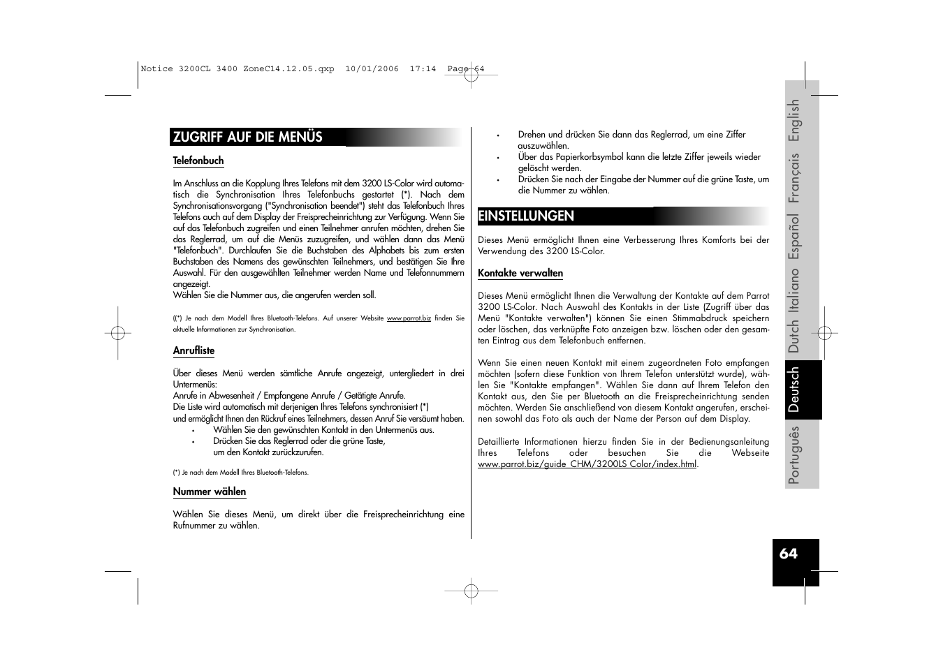 Sony Ericsson 3200 LS-Color User Manual | Page 64 / 80