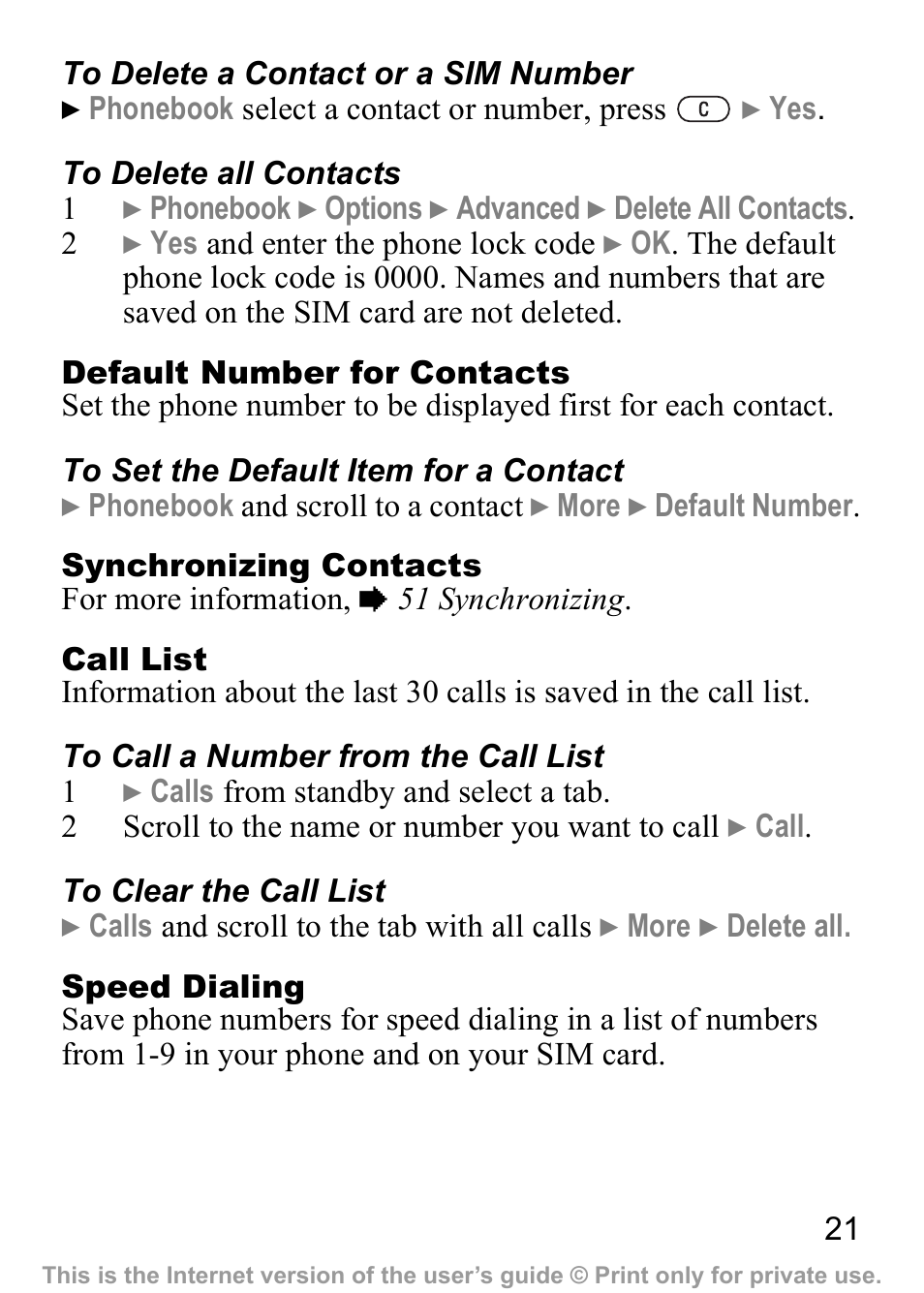 Sony Ericsson J300a User Manual | Page 22 / 80