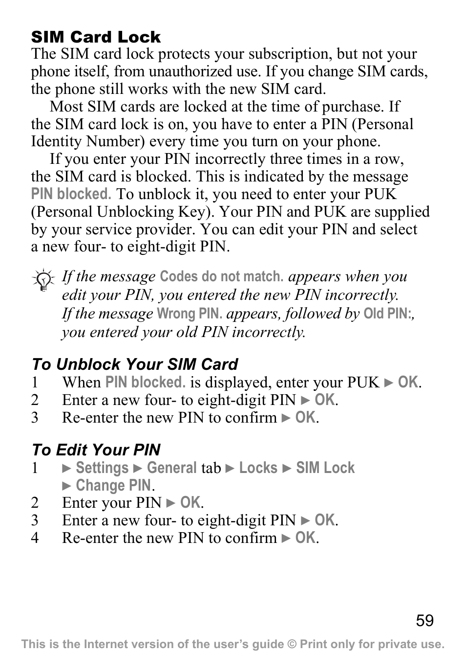 Sony Ericsson J300a User Manual | Page 60 / 80