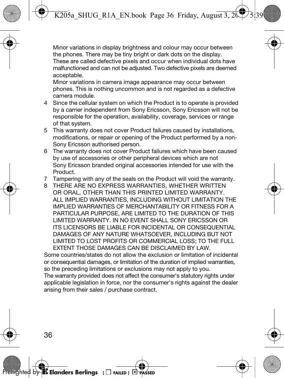 Sony Ericsson K205 User Manual | Page 38 / 48