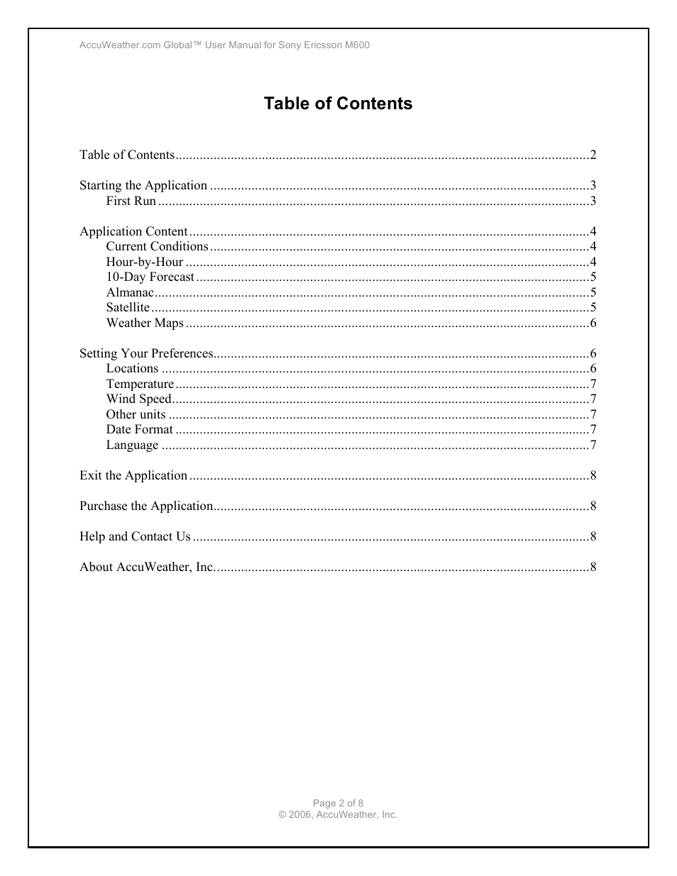 Sony Ericsson M600 User Manual | Page 2 / 8