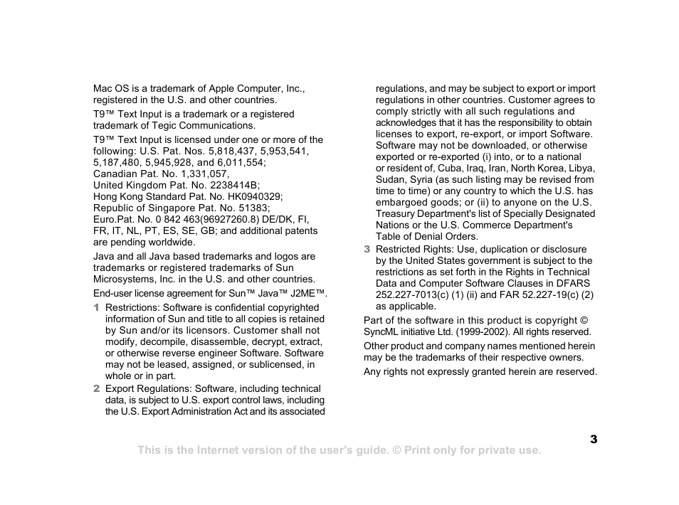 Sony Ericsson K750i User Manual | Page 3 / 92