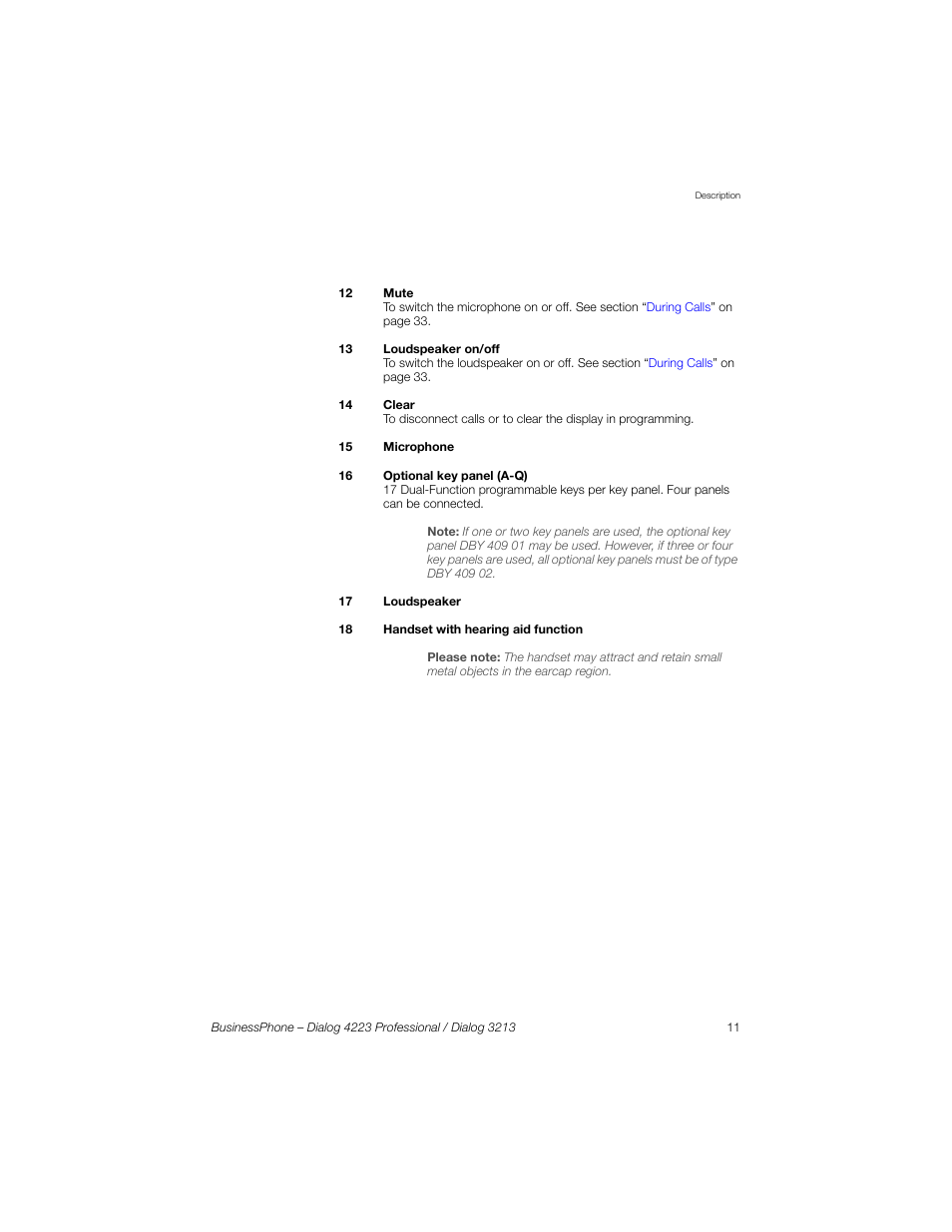 Sony Ericsson Dialog 4223 User Manual | Page 11 / 132