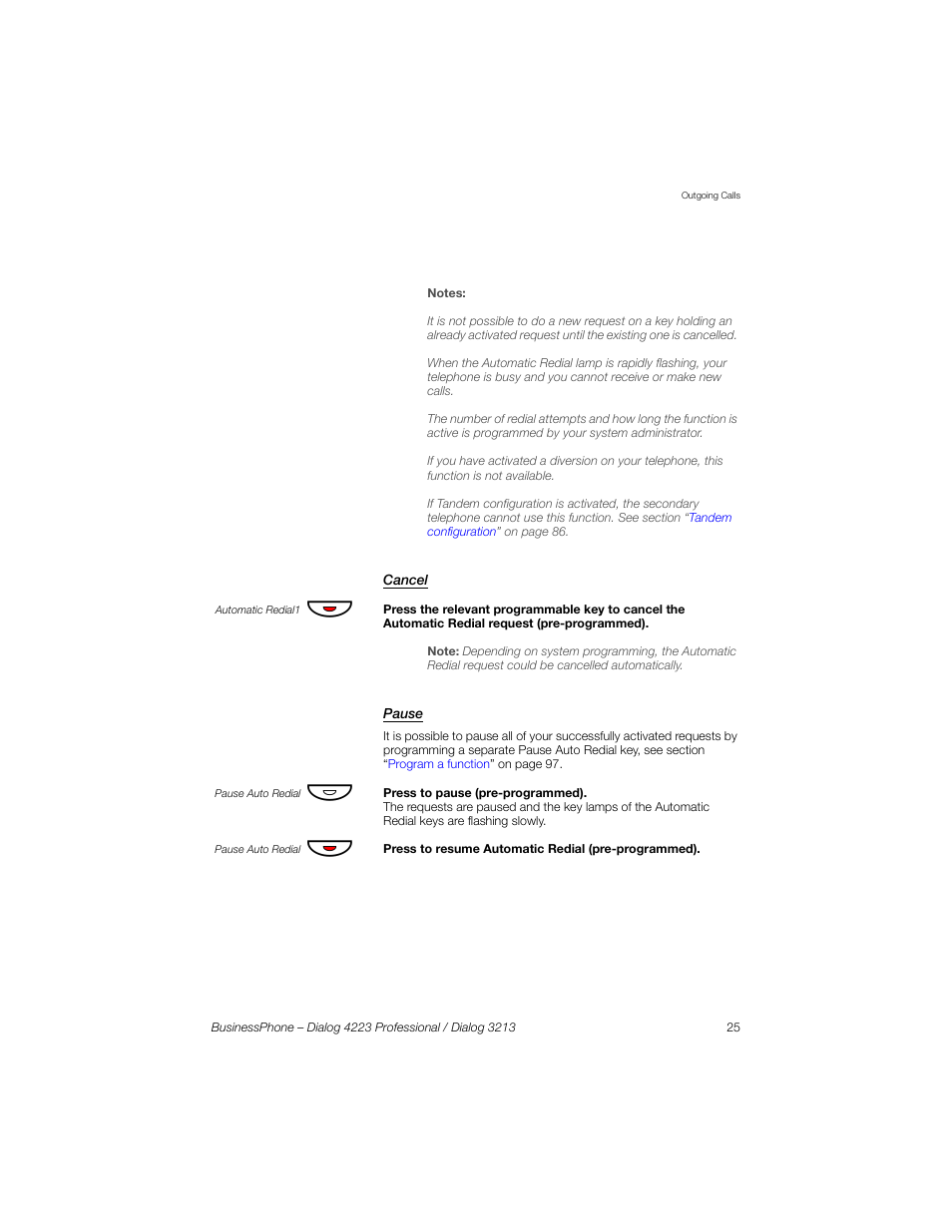 Cancel, Pause | Sony Ericsson Dialog 4223 User Manual | Page 25 / 132