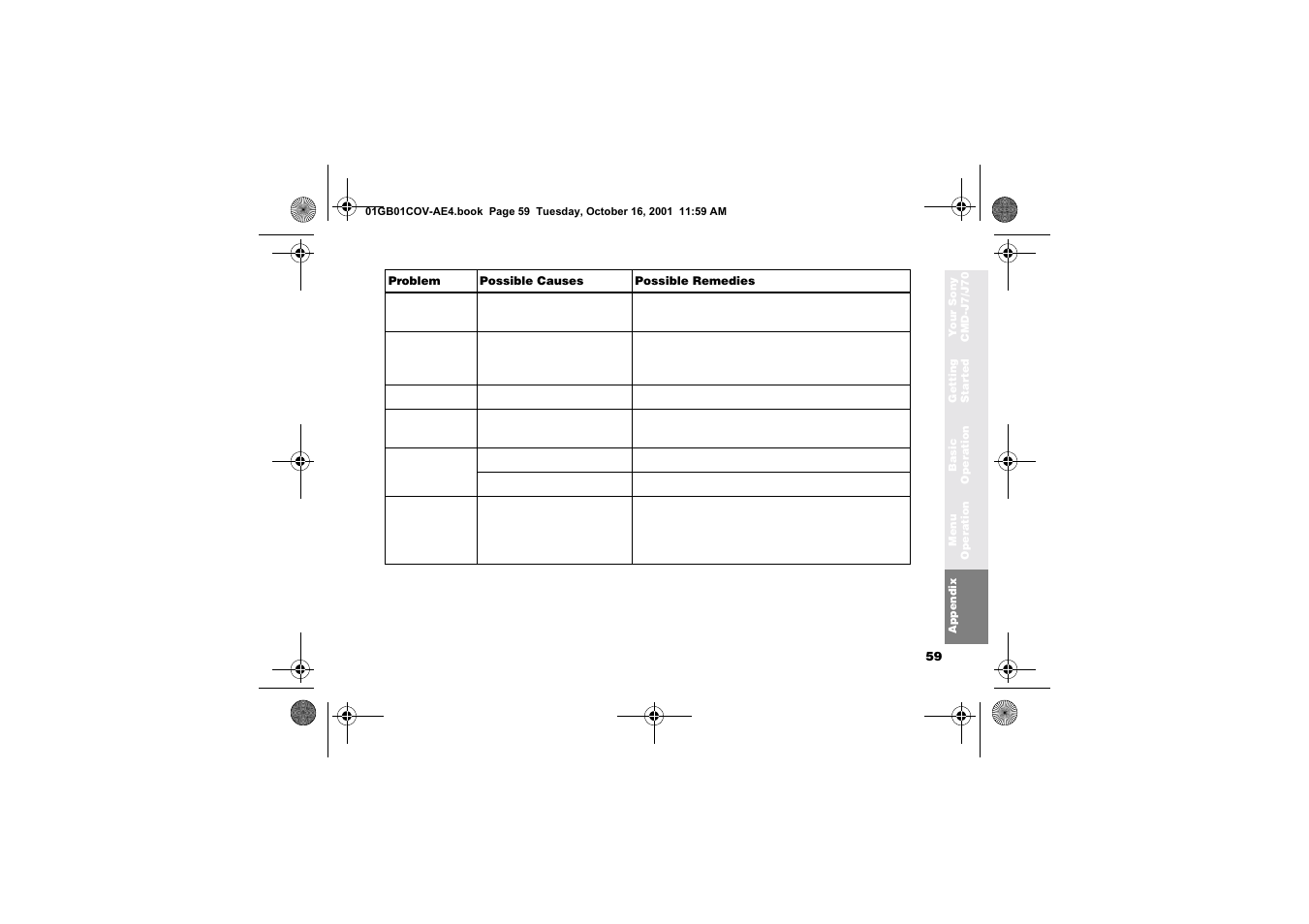 Sony Ericsson CMD-J7 User Manual | Page 59 / 68