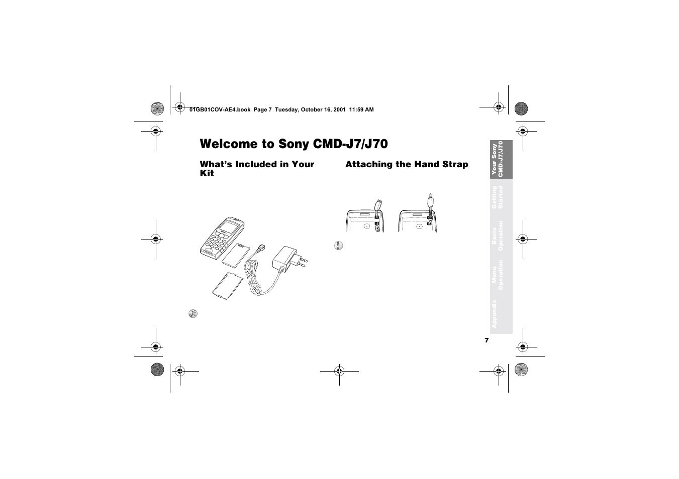 Welcome to sony cmd-j7/j70 | Sony Ericsson CMD-J7 User Manual | Page 7 / 68