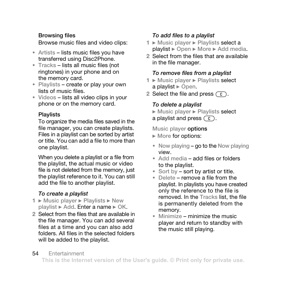 Sony Ericsson K550 User Manual | Page 54 / 97