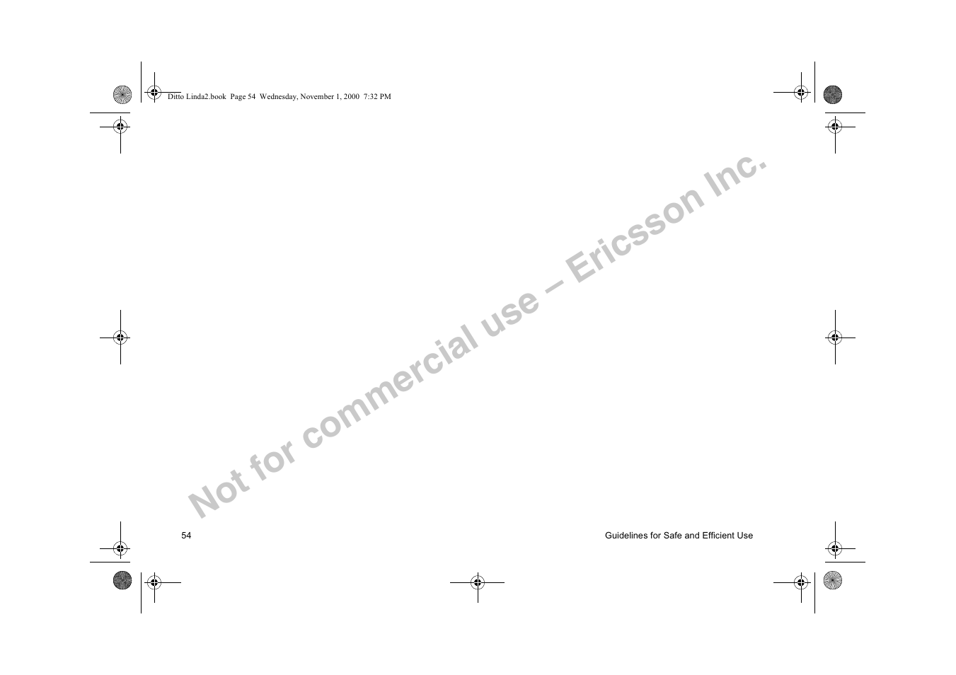 Not for commercial use – ericsson inc | Sony Ericsson R278d User Manual | Page 61 / 77