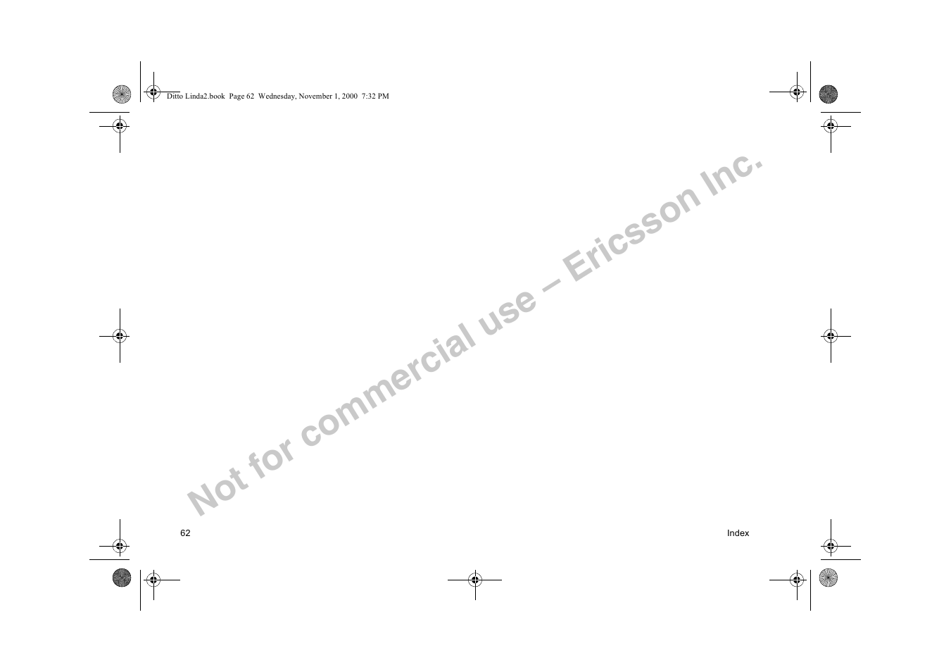 Not for commercial use – ericsson inc | Sony Ericsson R278d User Manual | Page 69 / 77