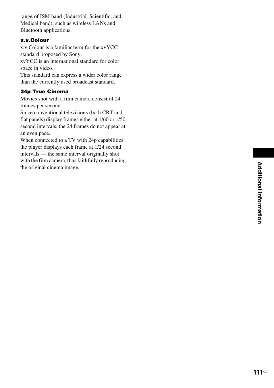 Sony Ericsson BDV-E300 User Manual | Page 111 / 115