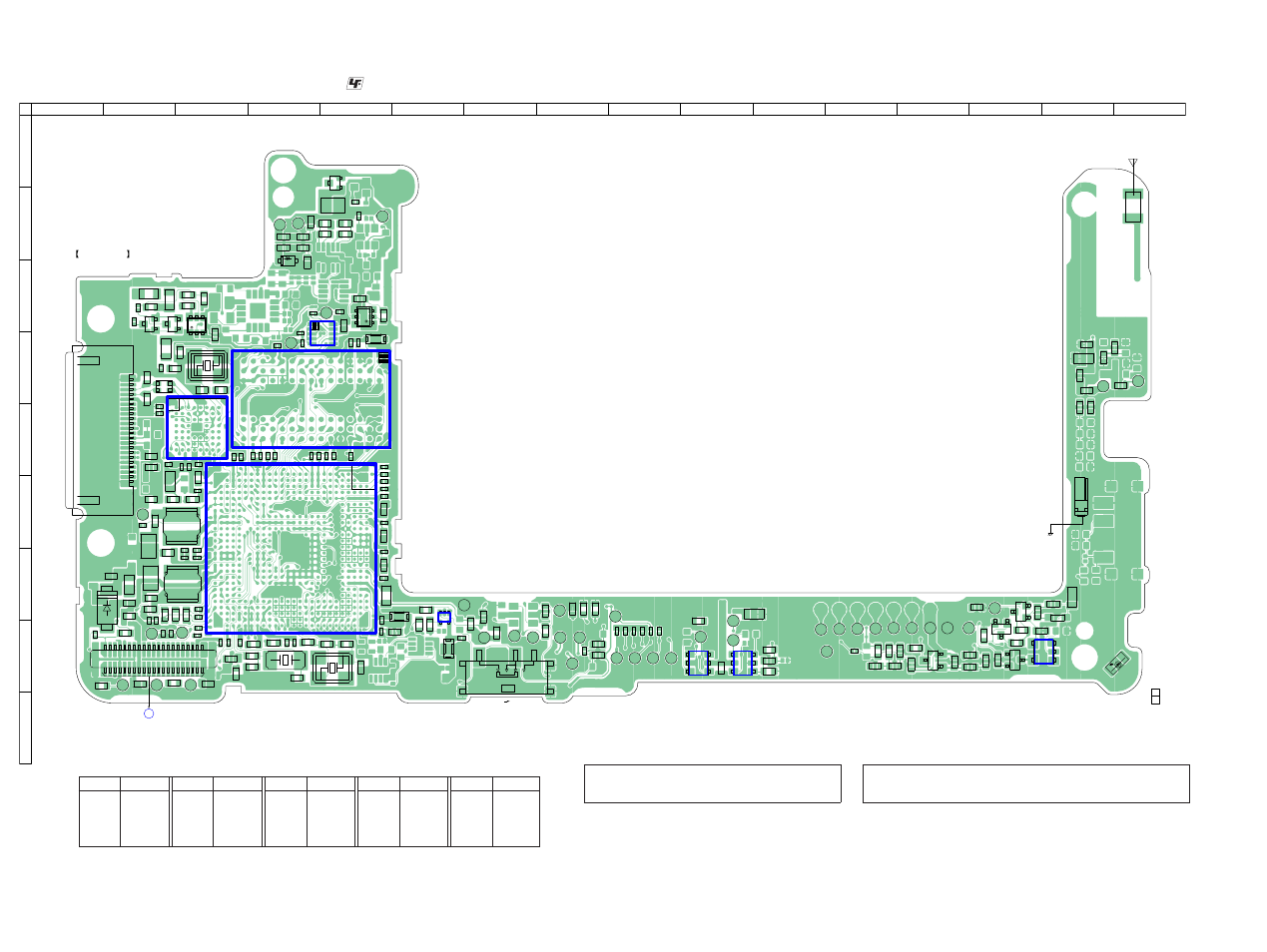 3. printed wiring board - main board (side a), Uses unleaded solder, Semiconductor location | Sony Ericsson NWZ-A826K User Manual | Page 20 / 54