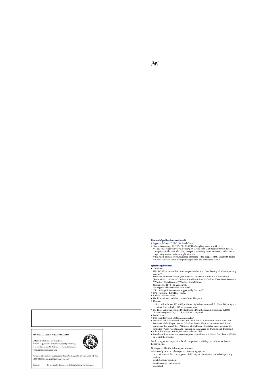 Sony Ericsson NWZ-A826K User Manual | Page 3 / 54