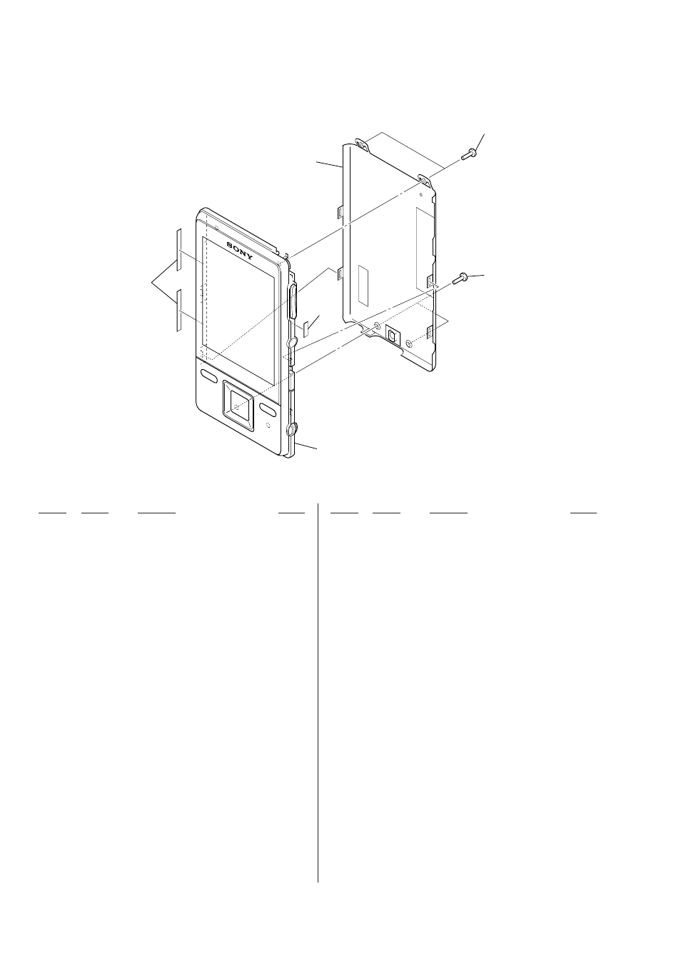 2. rear assy section | Sony Ericsson NWZ-A826K User Manual | Page 44 / 54