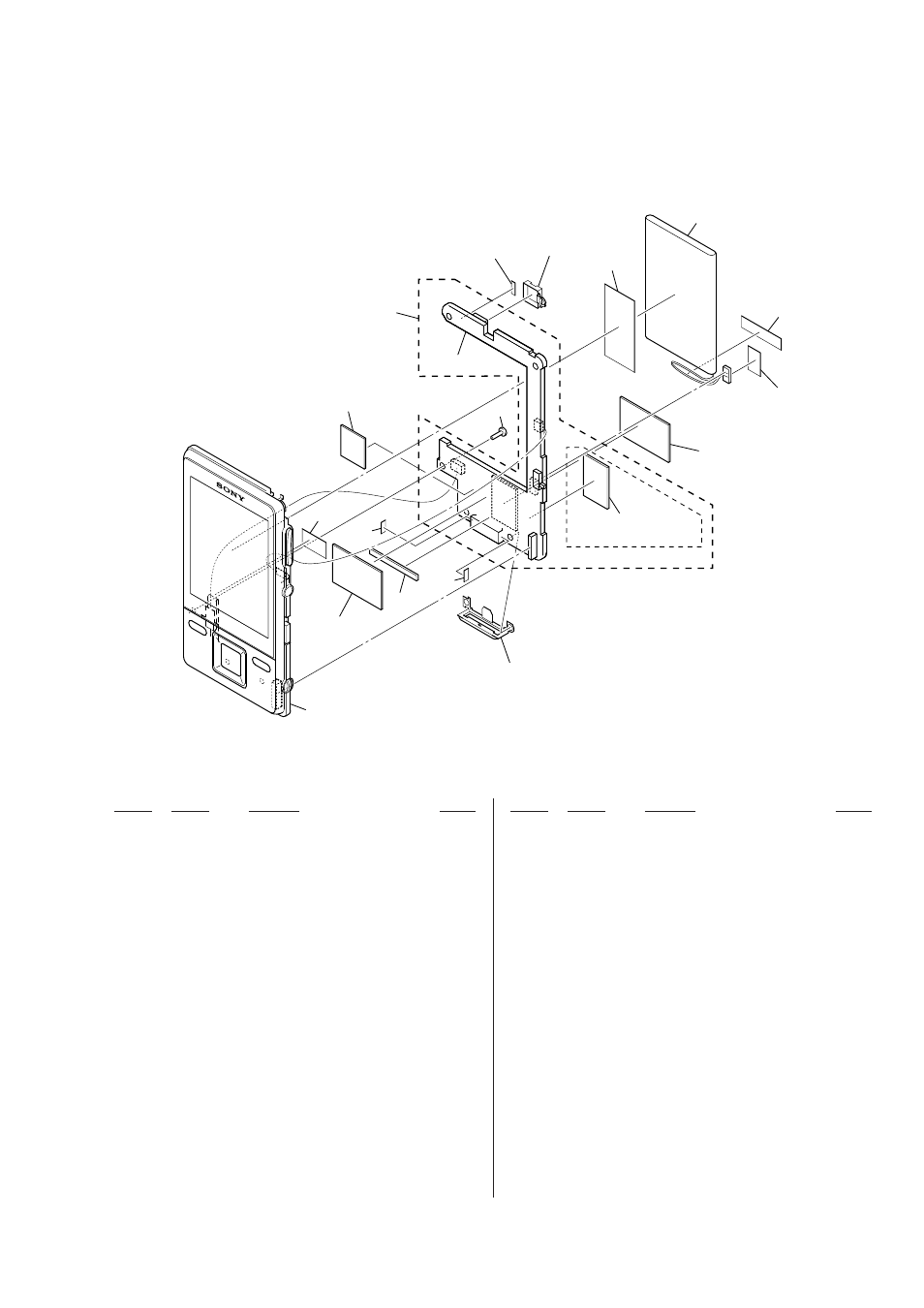 3. main board section | Sony Ericsson NWZ-A826K User Manual | Page 45 / 54