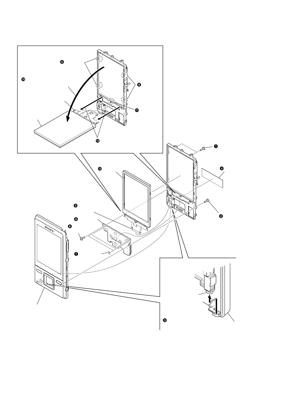 5. lcd assy | Sony Ericsson NWZ-A826K User Manual | Page 8 / 54