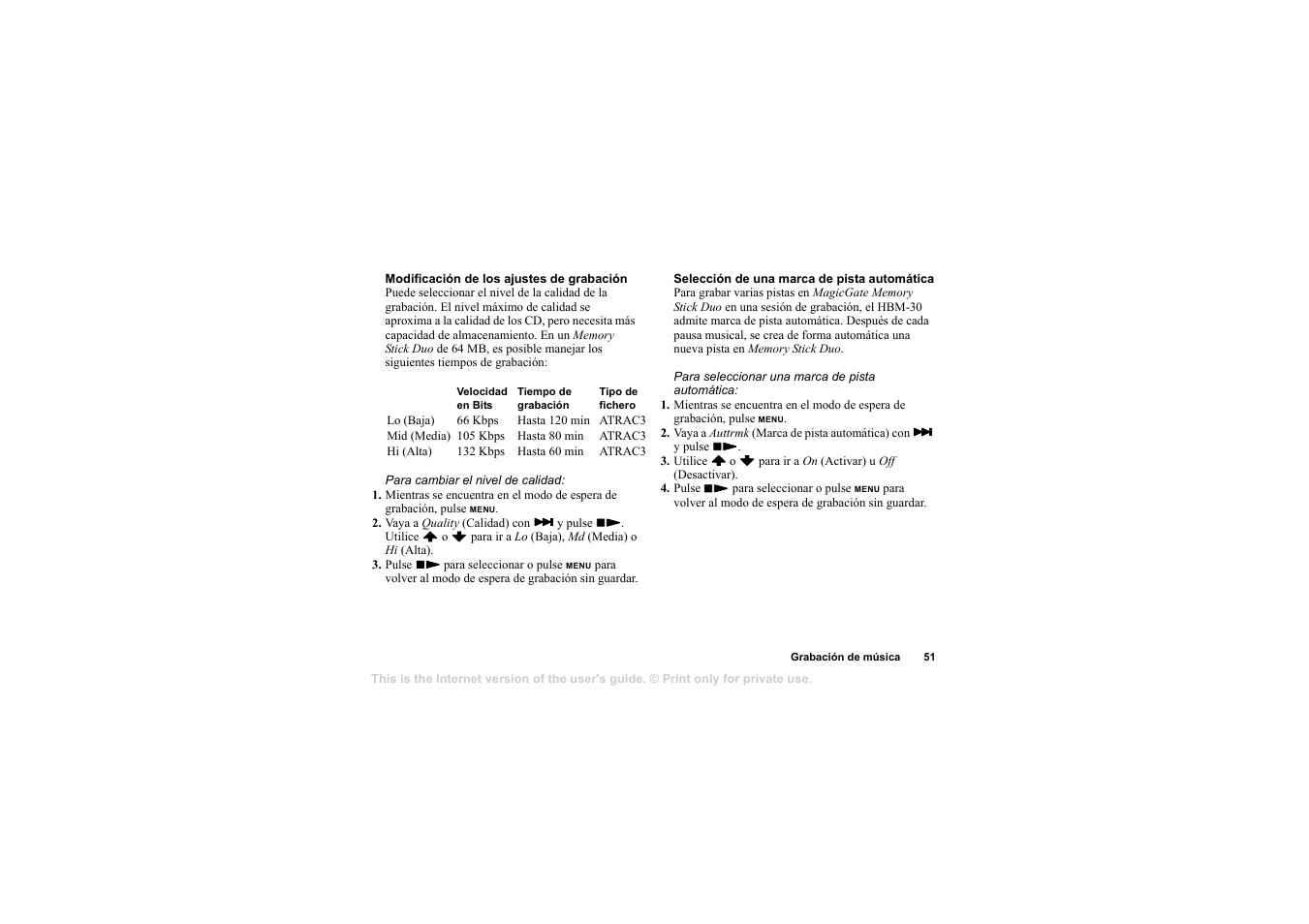 Sony Ericsson HBM-30 User Manual | Page 51 / 121