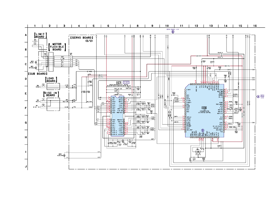 Schematic diagram-cd mechanism section (2/2), Focus, Coil | Drive, Tracking, Sled, Motor, Spindle, Loading, Mute 1 | Sony Ericsson CDX-CA860X User Manual | Page 31 / 62