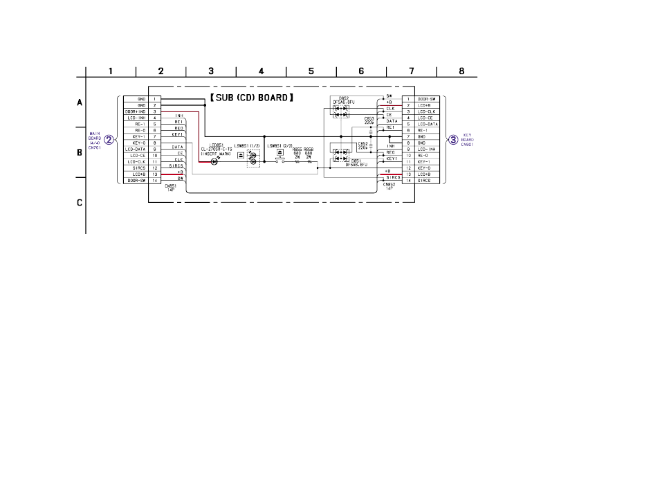 Schematic diagram-sub (cd) section | Sony Ericsson CDX-CA860X User Manual | Page 39 / 62