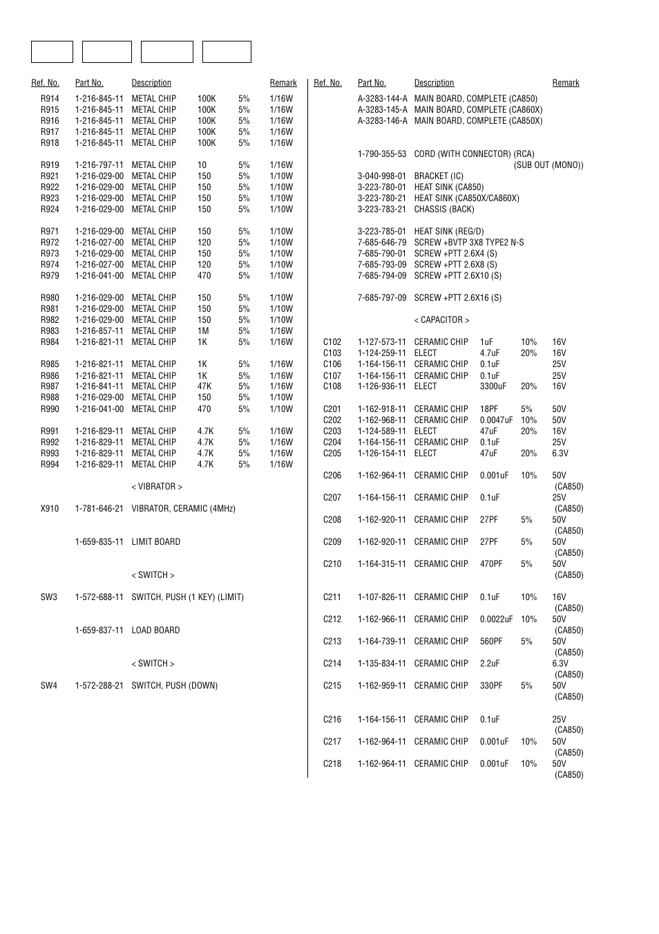 Limit, Load, Main | Limit load main | Sony Ericsson CDX-CA860X User Manual | Page 52 / 62