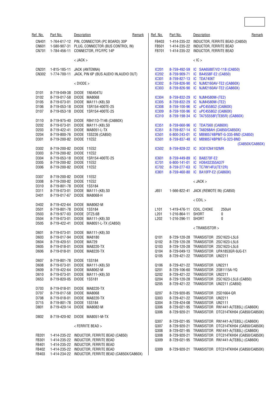 Main | Sony Ericsson CDX-CA860X User Manual | Page 55 / 62