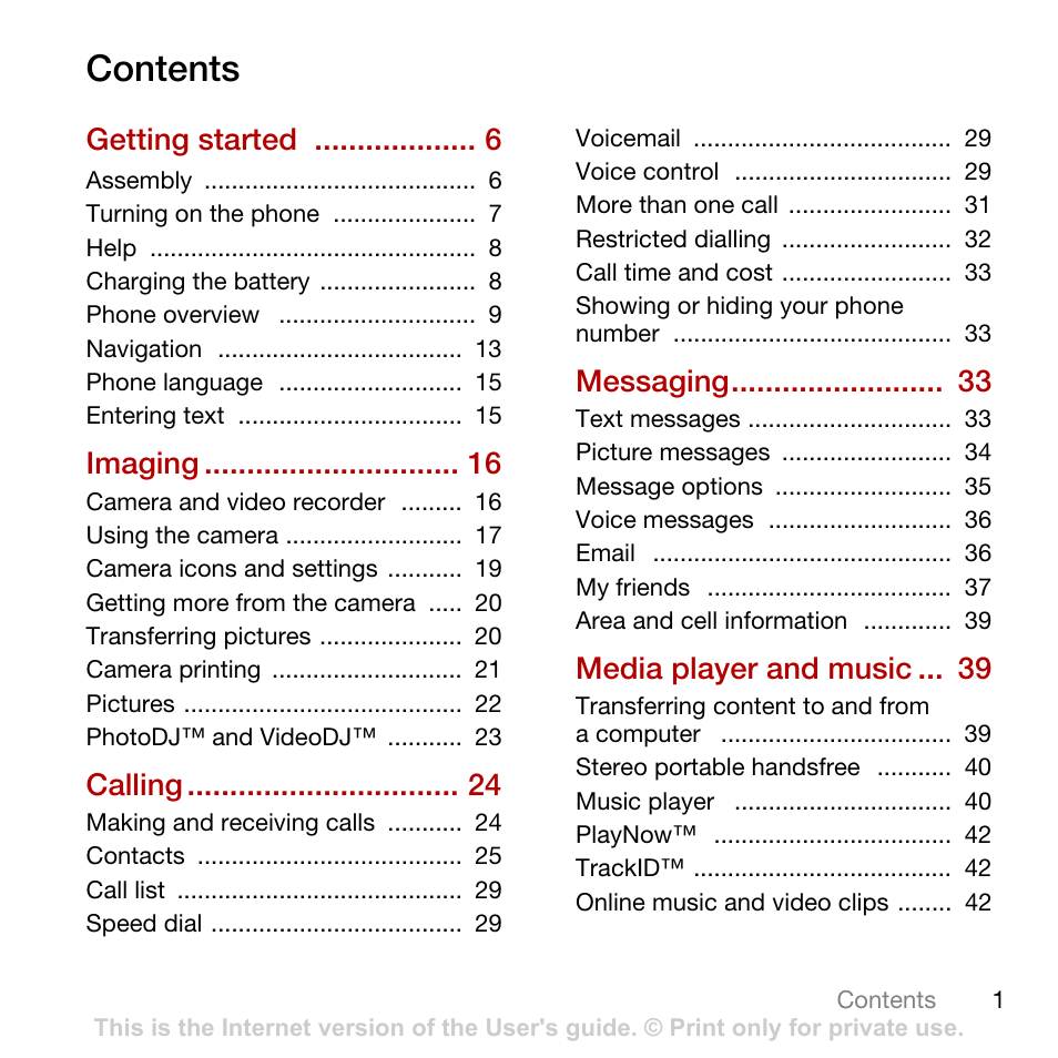 Sony Ericsson Cyber-shot C902 User Manual | Page 3 / 82