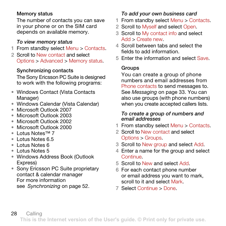Sony Ericsson Cyber-shot C902 User Manual | Page 30 / 82