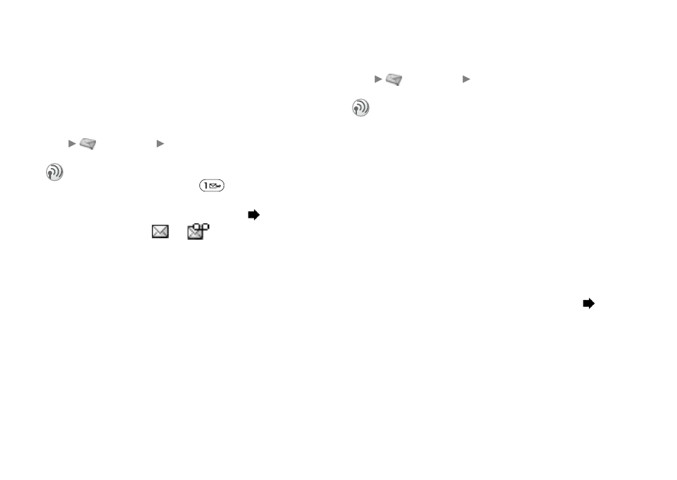 Memory status, Call voice mail, E-mail | 50 e-mail | Sony Ericsson Z600 User Manual | Page 50 / 128