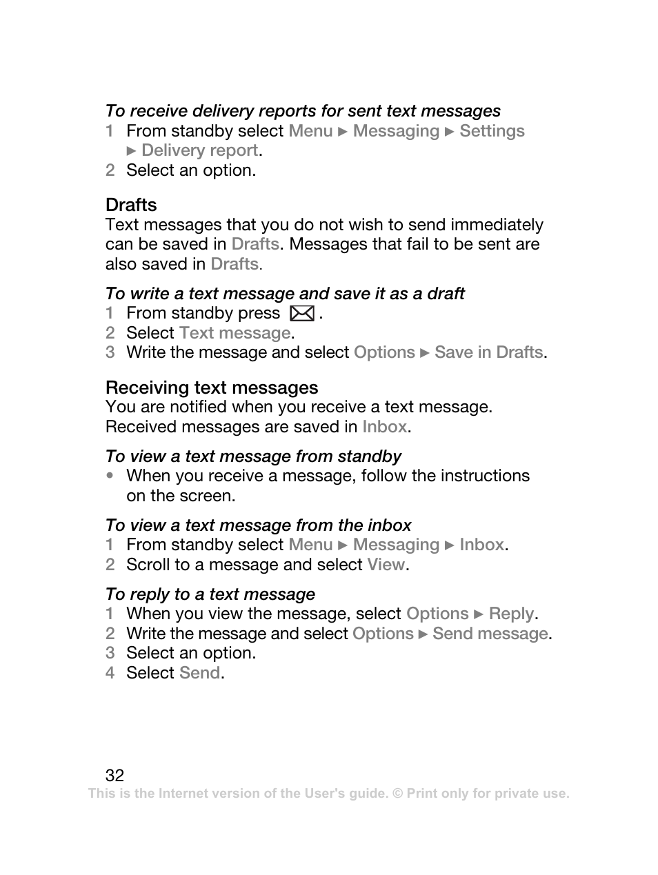 Sony Ericsson J120 User Manual | Page 33 / 74