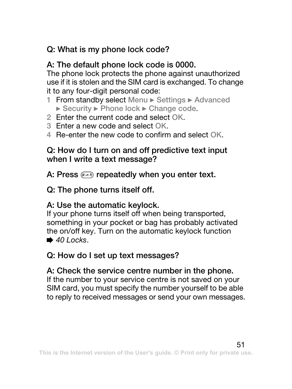 Sony Ericsson J120 User Manual | Page 52 / 74